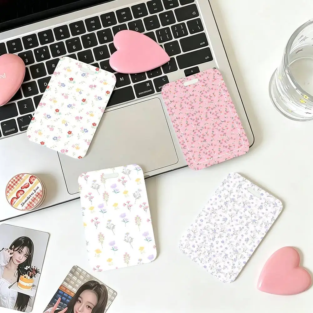 Small Floral Pattern Lanyard Card Holders Student ID Card Holders Neckband Card Holders Access Control Accessories Gifts