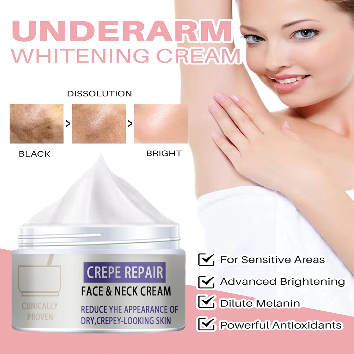 

Perfect Chest Anti-Wrinkle Whitening+ Firming Cream Anti-Aging Cream For Chest, Neck & Face Purple