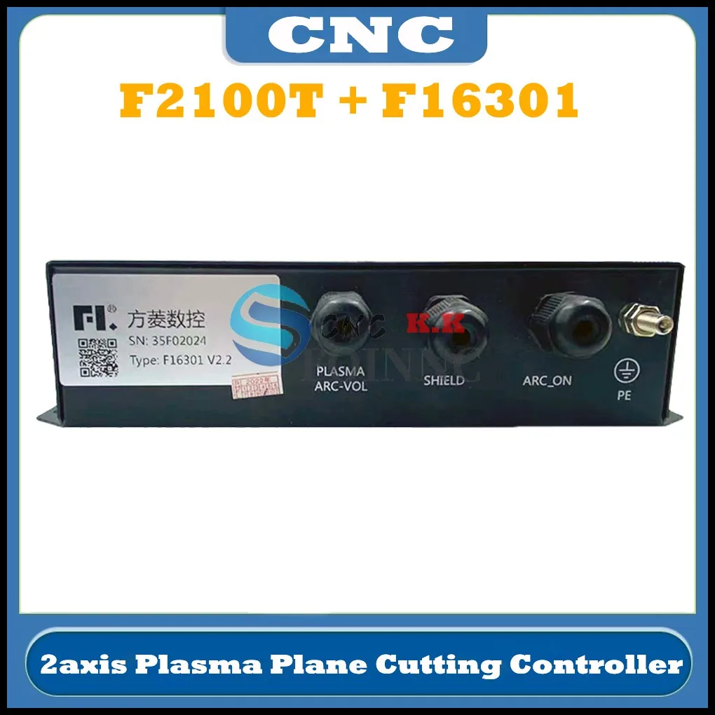Controlador de corte plano de Plasma CNC Fang Ling F2100T, máquina de corte de llama de Plasma, sistema Cnc de 2 ejes + divisor de voltaje F16301, nuevo