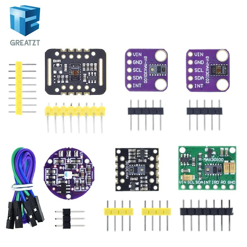 MH-ET LIVE MAX30102 MAX30100 Heart rate Sensor Module Puls detection Blood oxygen concentration test For Arduino Ultra-Low Power