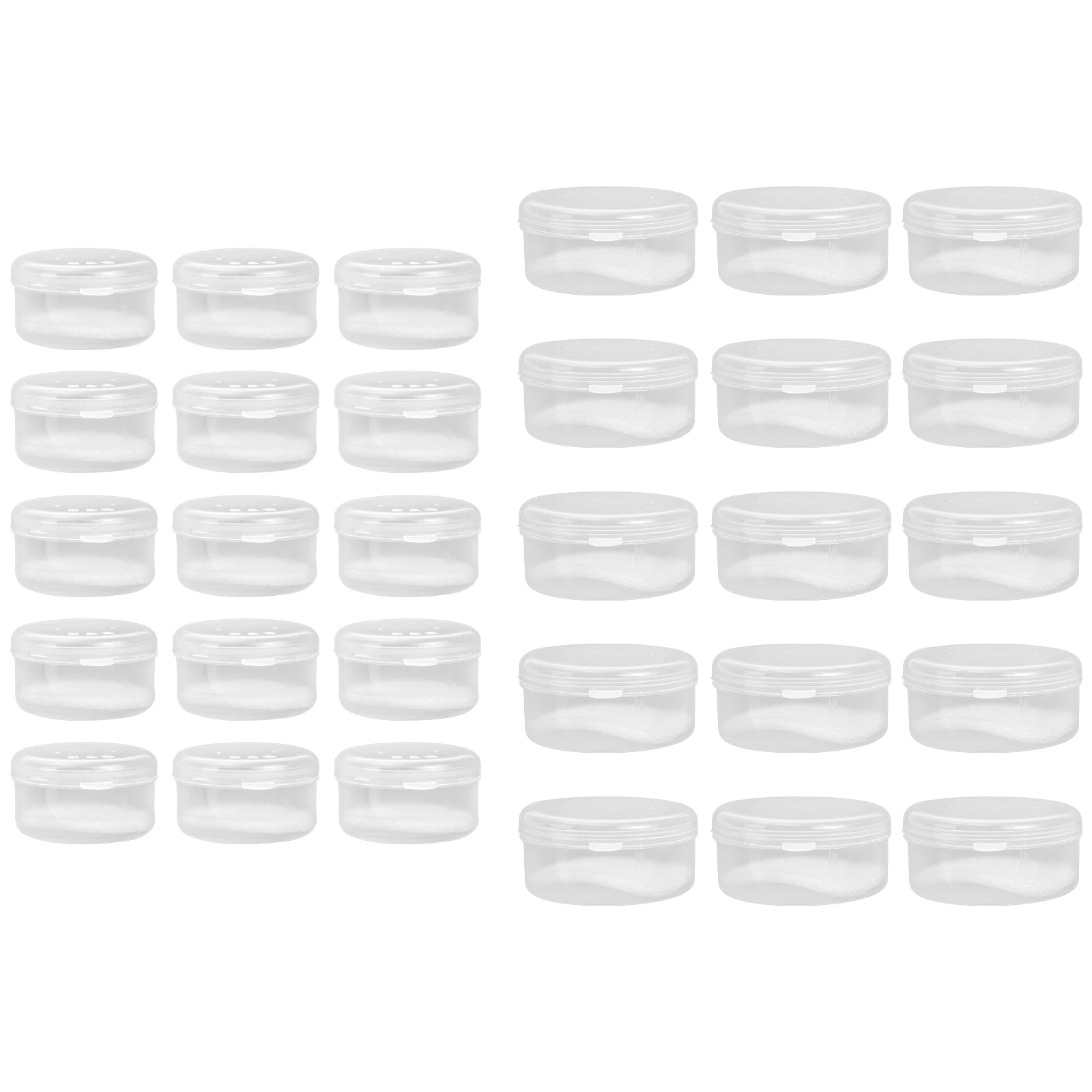 

40pcs Bait Box Red Worm Container Wear-Resistant Portable Tackle Organizer Professional Bait Holder For Live Storage