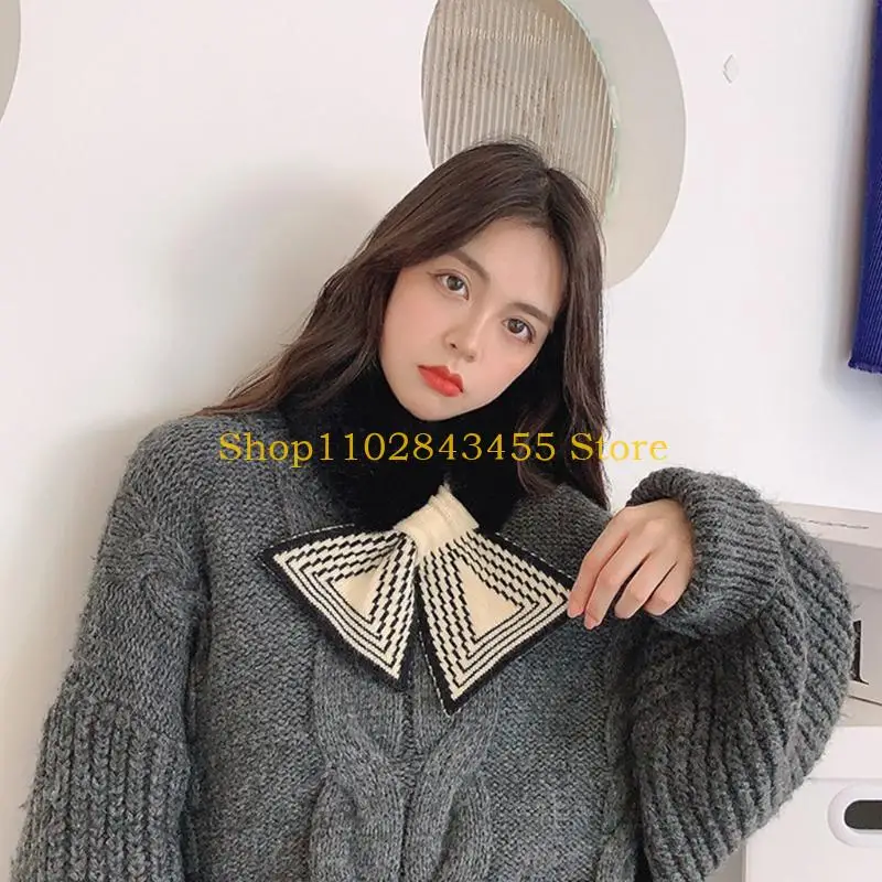 49MC فرو الأرنب الصناعي طوق أفخم طوق الرقبة أدفأ الشتاء شال التفاف الفتيات التفاف