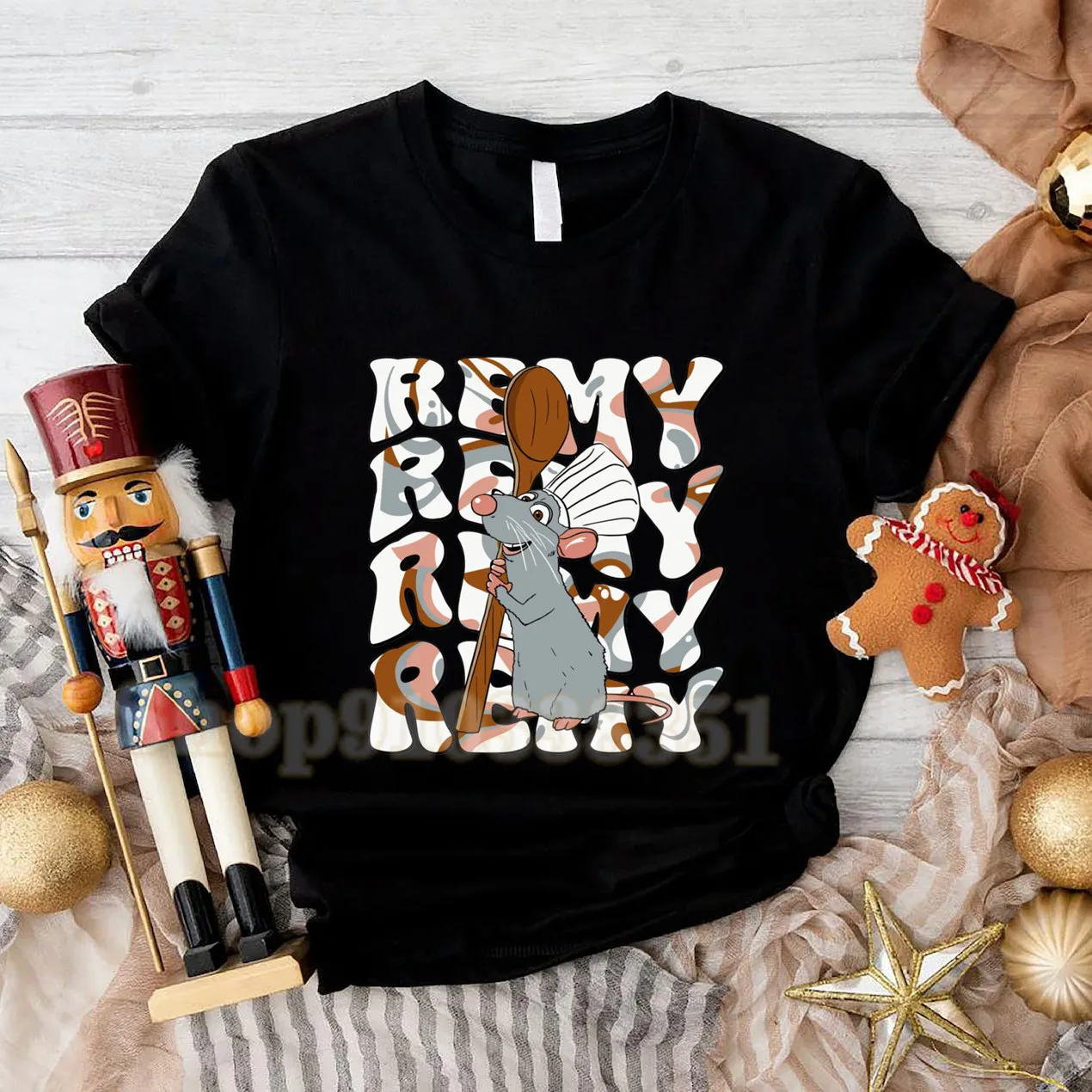 Nueva camiseta divertida con estampado de Chef Remy Mouse, camiseta de Ratatouille de manga corta, camisetas Harajuku con cuello redondo, camisetas suaves y transpirables