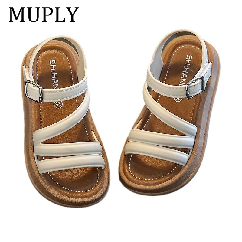 صنادل الأطفال الشرائح الكرتون الأرنب PVC أزياء الصيف حذاء مسطح للفتيات تنفس المضادة للانزلاق أسود أبيض وردي