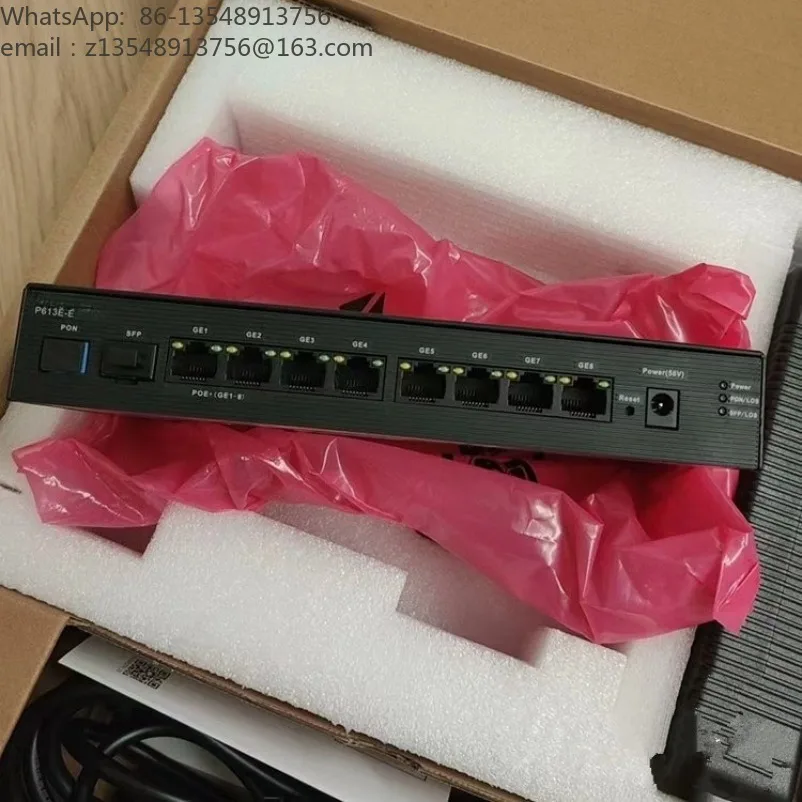 P613E-E new optical network dual GPON access 8 GE ports end point support POE industrial wide temperature ONU