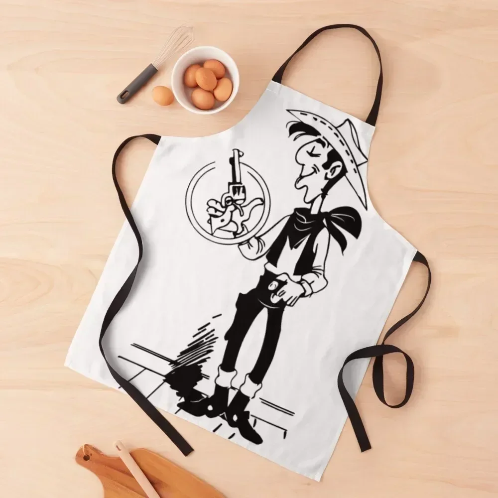 

Lucky Luke Apron Christmas gift Women's Home Clothes Kitchen Items For Home Cleaning Products For Home Apron