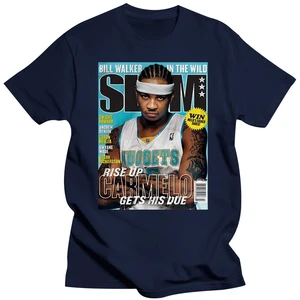 Carmelo Anthony Slam Cover T-Shirt der Männer Frauen Harajuku lustiges T-Shirt 10 Hauptverkaufskarmel - №3