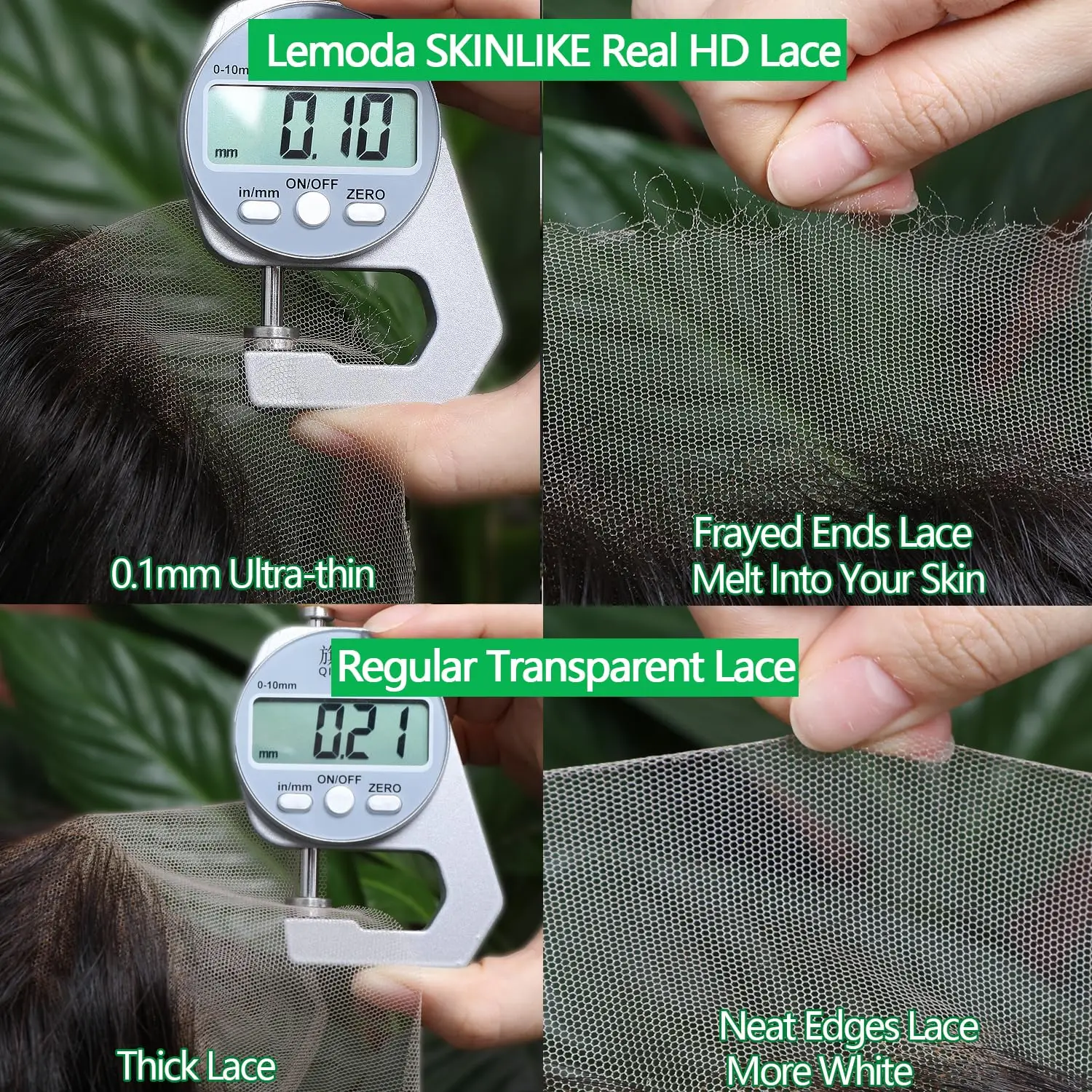 Lemoda 0.1 مللي متر رقيقة جدا المتوترة نهاية SKINLIKE ريال HD 5x5 شعر مستعار دانتيل شعر الإنسان 30 بوصة 12A البرازيلي عذراء شعر طبيعي مفرود