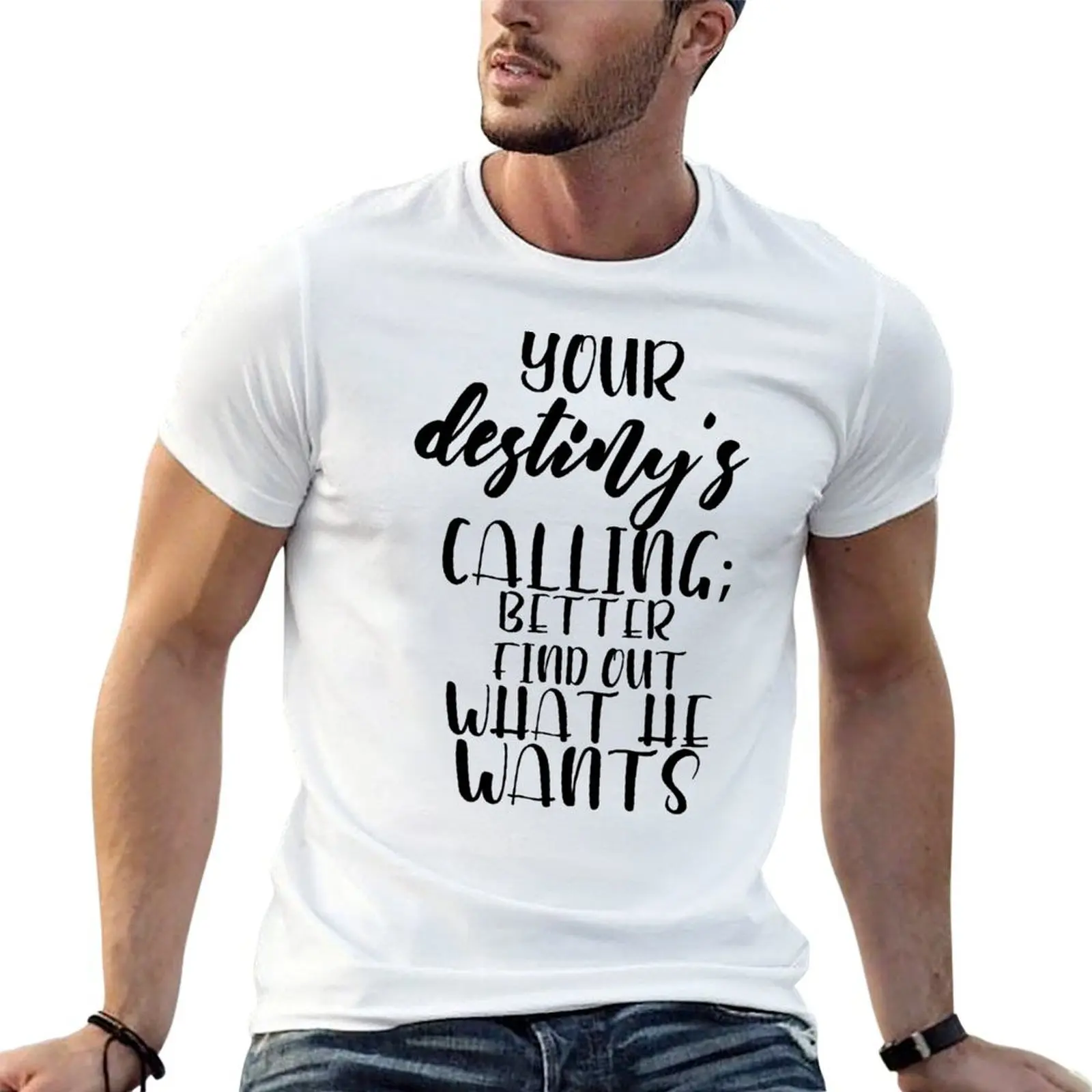 Merlin-Inspired Your Destiny's Calling T-Shirt man clothes Aesthetic clothing mens cotton t shirts
