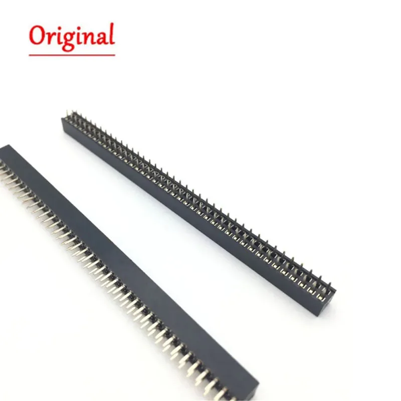 1.0mm 1.0 Single Double Row Female 1*50p 1x50p Breakaway PCB Board Pin Header socket Connector Pinheader Plastic height 2.0 SMT