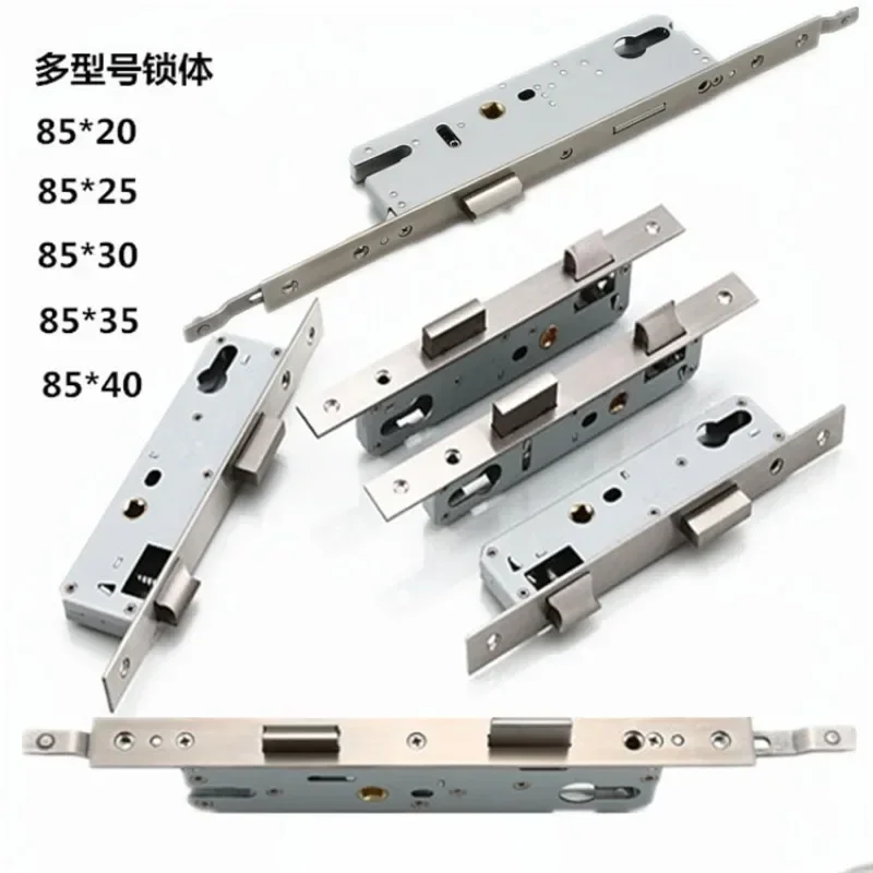 85 Series Multi-point Lock Body Door Hardware Flat Door Lock Body, Aluminum Alloy Body, Plastic Steel Door Lock Body,parts