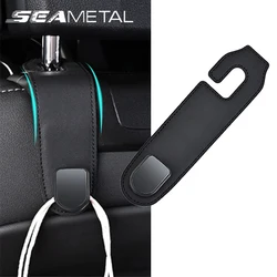 SEAMETAL Car Seat Headrest Hook Universal Hidden Car Hook Suede Metal Hanging Hooks Interior Seat Back Hanger Hook Accessories