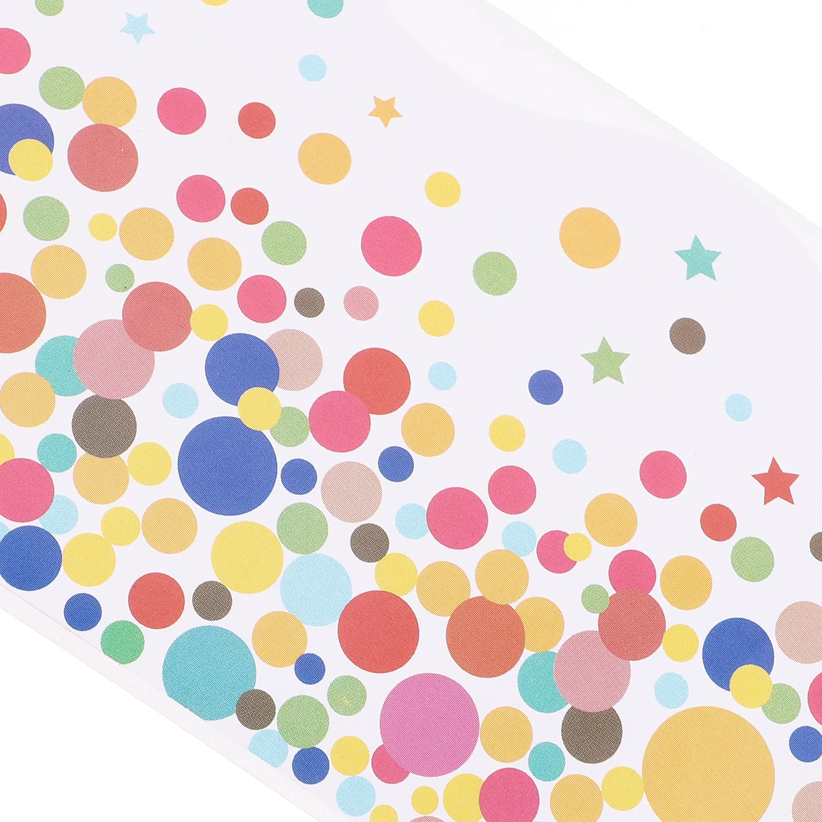 

1 Roll Dots Pattern Decorative Border Paper Adorable Trim Sticker Bulletin Board Classroom Decoration Festival Accessories