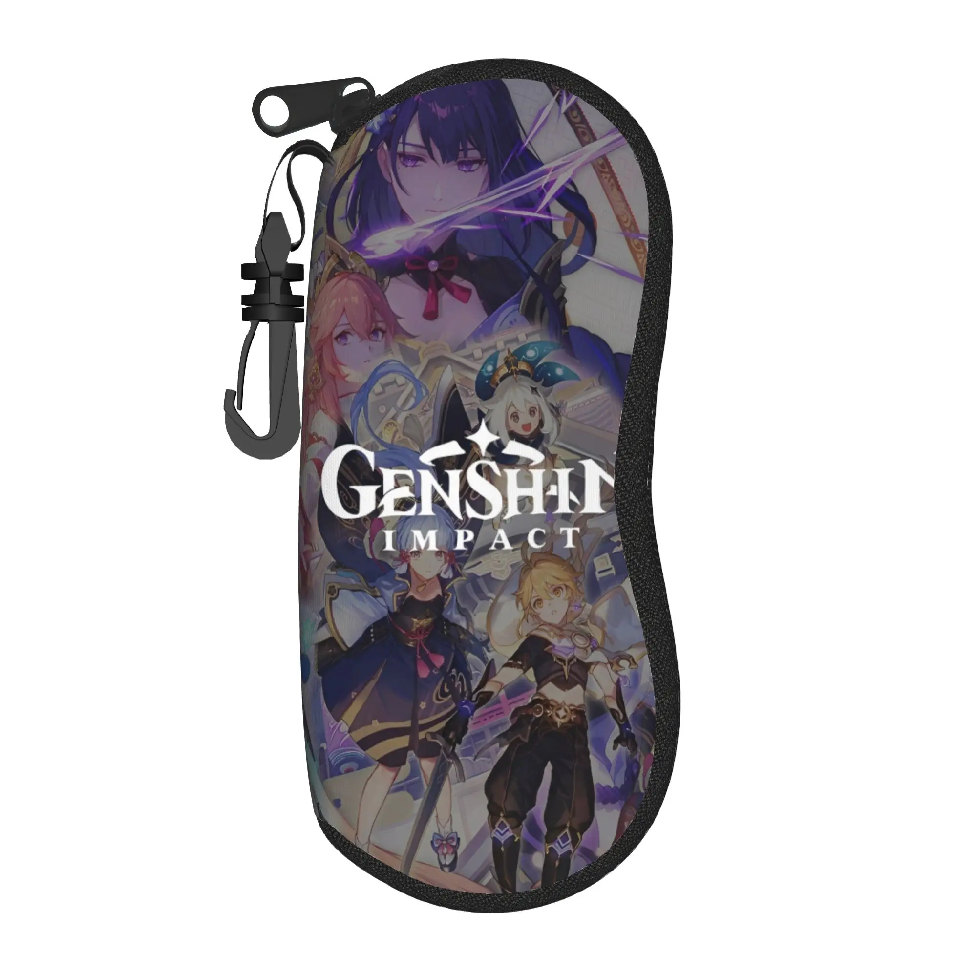 genshin impact game Merch Glasses Case for Girl Boy Printing Accessories  Eyewear Storage Box Cartoon Sunglasses Box
