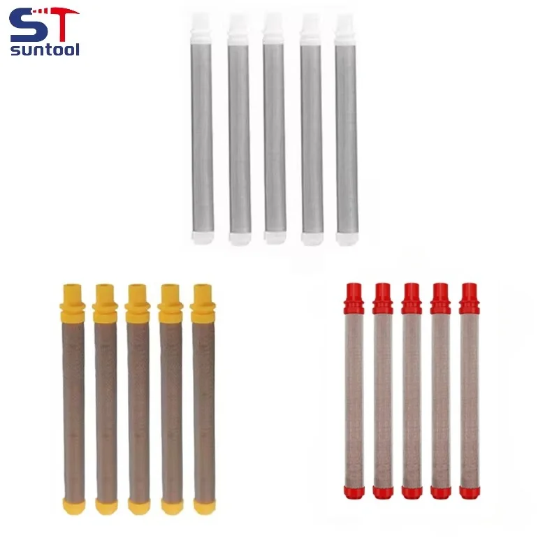 Suntool 5Packs/10Packs Airless Spray Gun Filter Wgner Spraytech 60/100/200 mesh Airless Spray Gun Accessories Filter