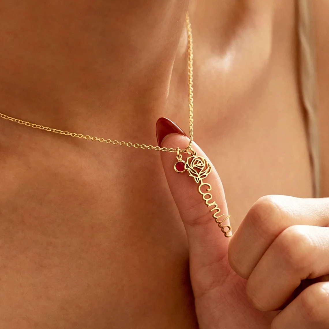 Collana Personalizzata con Nom - Birth Flower Necklace recensione e prezzo