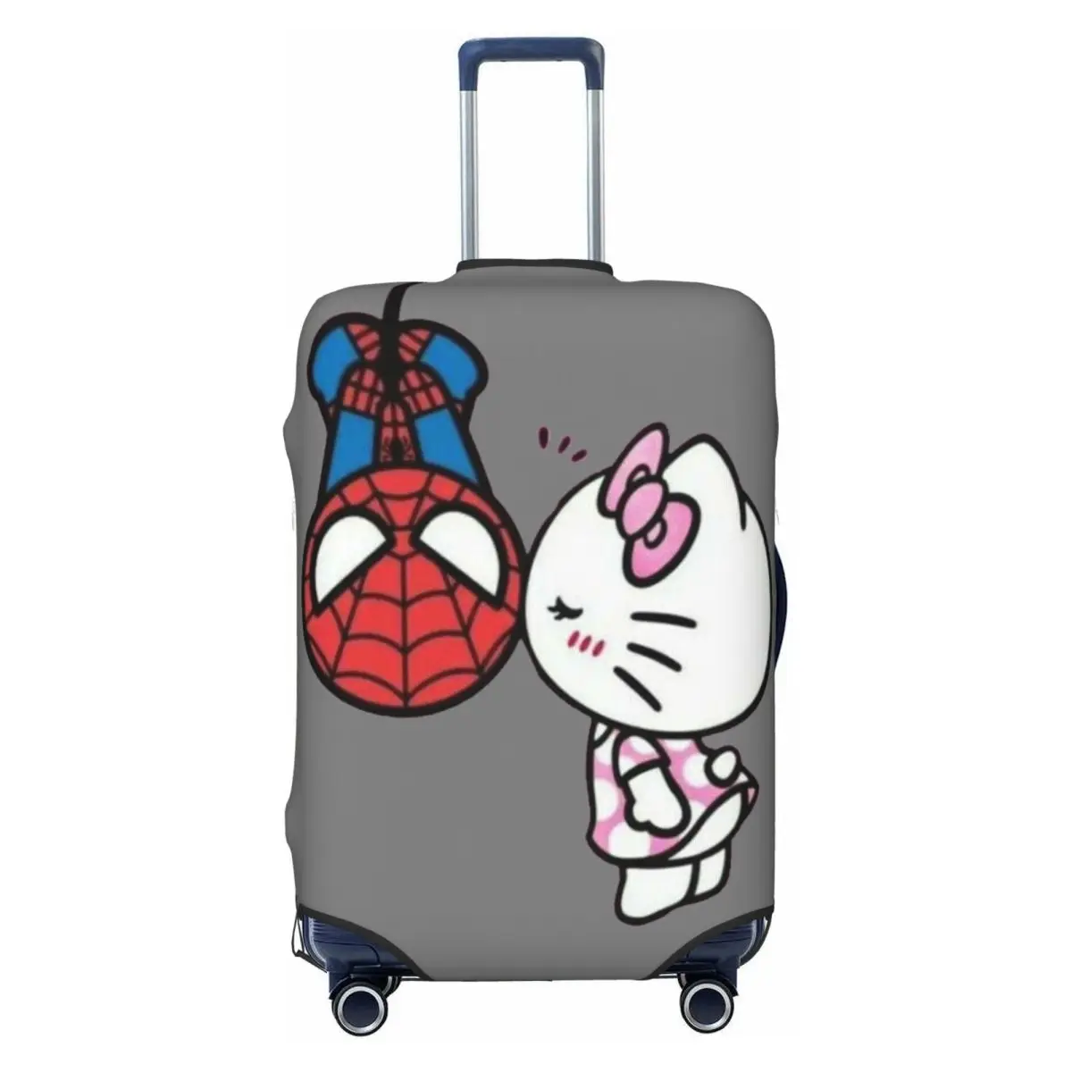 

Custom Hellos Anime Kittys Spider Man Travel Luggage Cover Washable Suitcase Cover Protector Fit 18-32 Inch