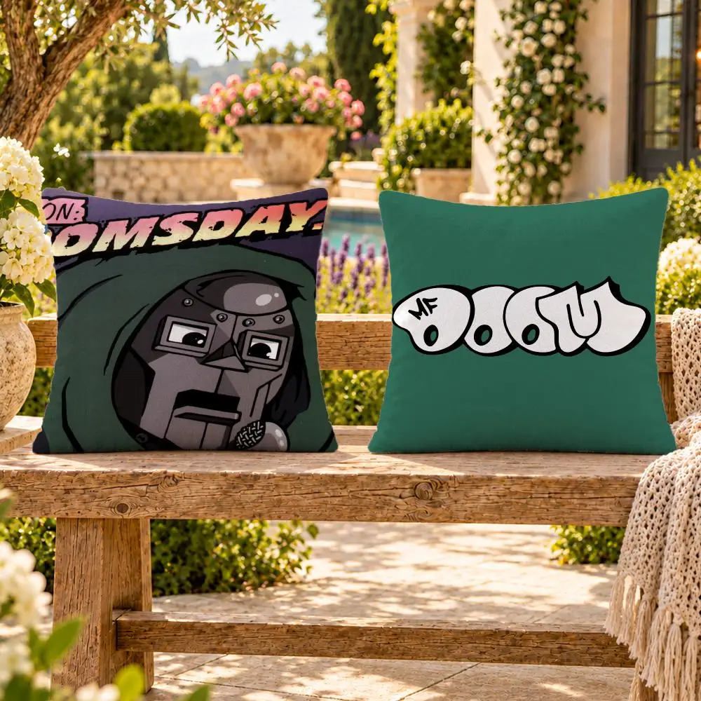 Rapper Underground MF DOOM Cushion Cover Soft Plush Throw Pillow Cover Washable Sofa Bed Patio Chair Home Decor