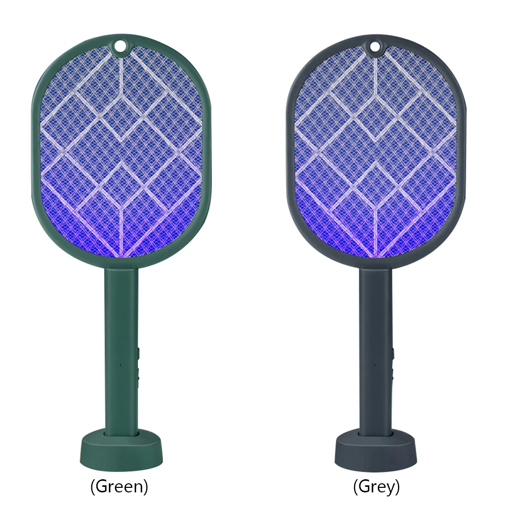 

2 in 1 Electric Fly Swatter Handheld Fly Killer and Mosquito Trap Lamp Safe Rechargeable for Home Office Backyard Patio Camping
