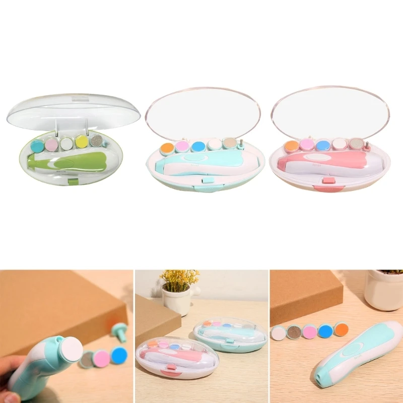 

Battery Powered Baby Nails File Multifunctional Baby Manicure Machine Set