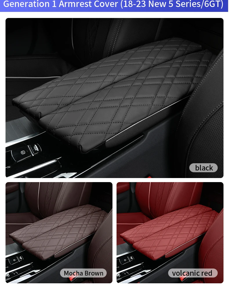 Pu Auto zentrale Armlehne Box Abdeckung Pad Auto Mitte Armlehne Organizer Zubehör für BMW G30 G38 G32 x5x6 x7 g05 g06 g07 g11 g12 lhd – Detail 13
