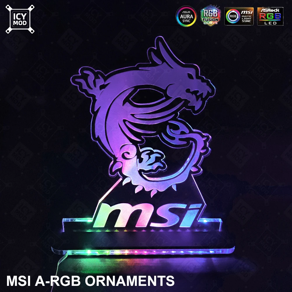 MSI Gaming Figure A-RGB – Panel Acrílico LED Iluminación PC - imagen 2
