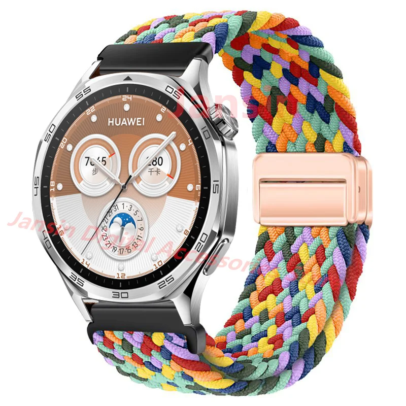 22mm Bracelet For Huawei GT5pro 46mm GT5/GT4 46mm Correa Weaves Nylon Loop Band For OnePlus Watch 46mm CMF Watch Pro 2 Watchband