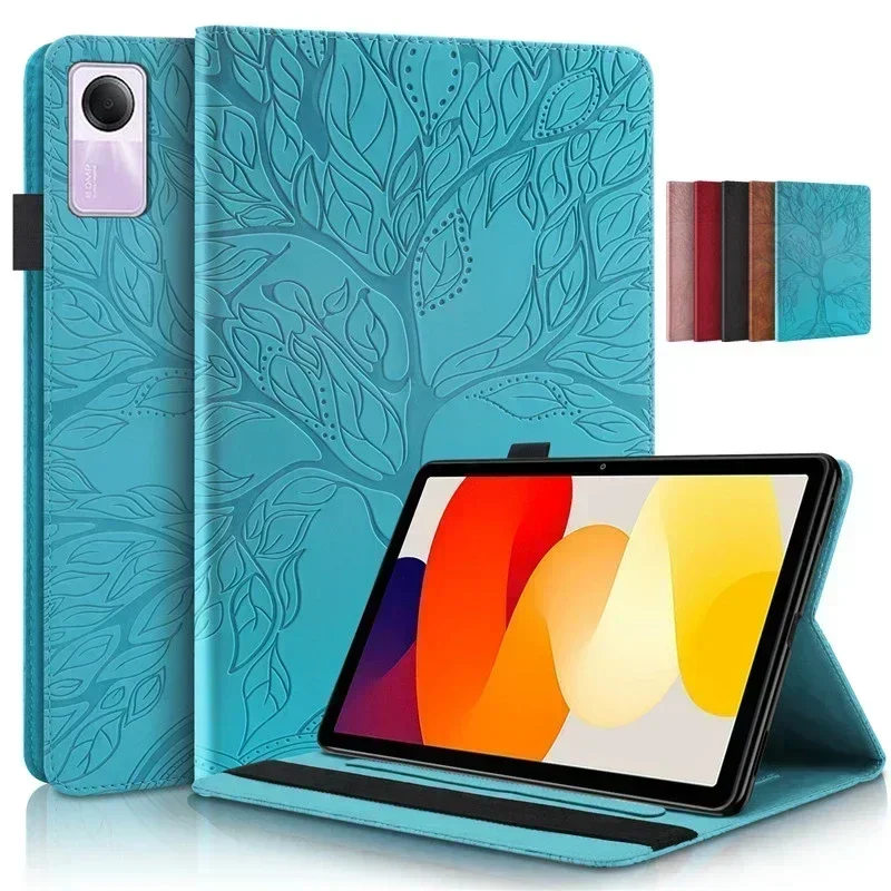 3d baum geprägt für xiaomi redmi pad redmipad tablet funda 10,61 flip stand weiche tpu abdeckung für funda redmi pad se case tablet
