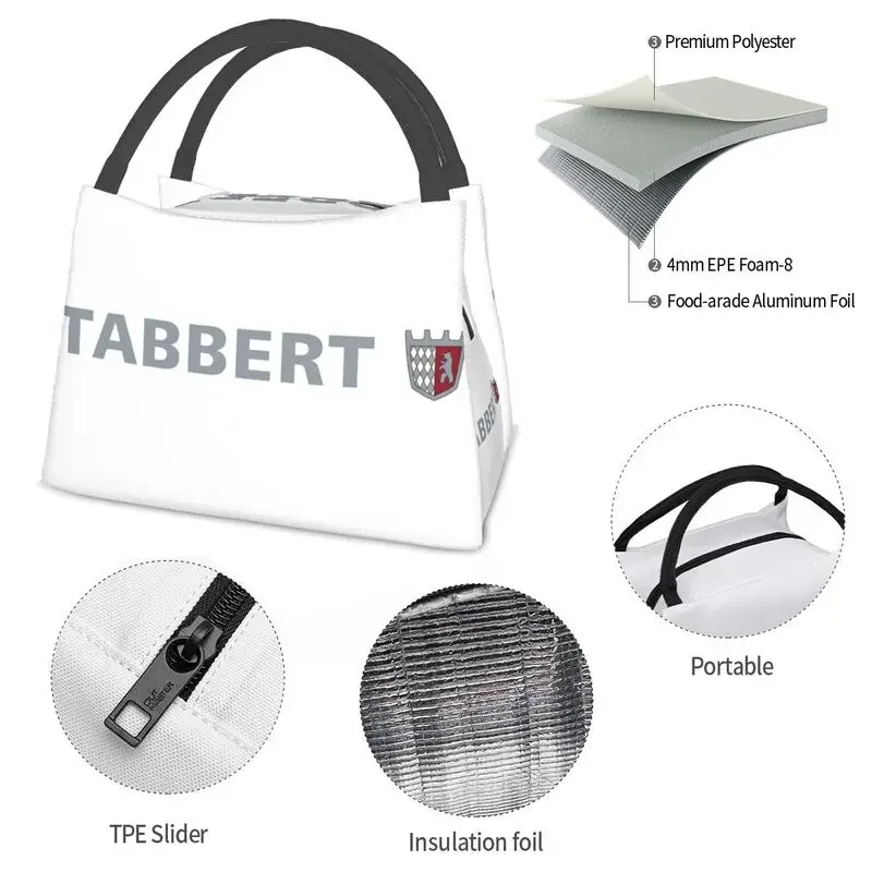 Tabbert Caravan Logo Resuable Lunch Boxes Women Waterproof Cooler Thermal Food Insulated Lunch Bag Travel Work Pinic Container