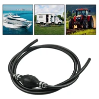 Conjunto de línea de combustible de 5/16"", conjunto de manguera de línea de combustible de 6 pies con bombilla de cebado para motor fueraborda marino, vehículos recreativos, tractores y caravanas