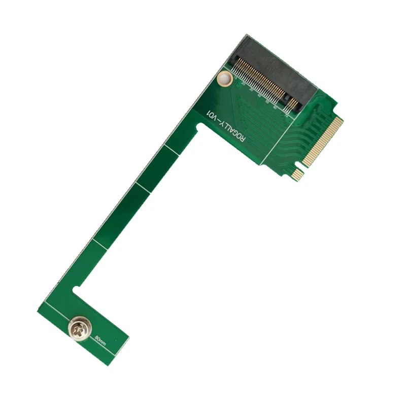 Dla rogacy Adapter SSD PCIE4.0 M.2 SSD karty pamięci Riser konwerter płyta transferowa 90 stopni Transfercard dla Rog Ally Handheld