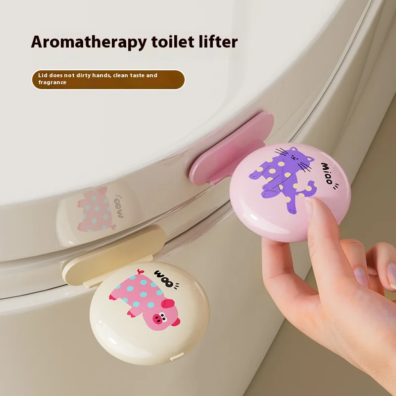 

Aromatherapy Toilet Seat Lid Lifter Toilet Seat Handle Lid Lifter Non-dirty Hands Fragrance Easy Install Home Essentials