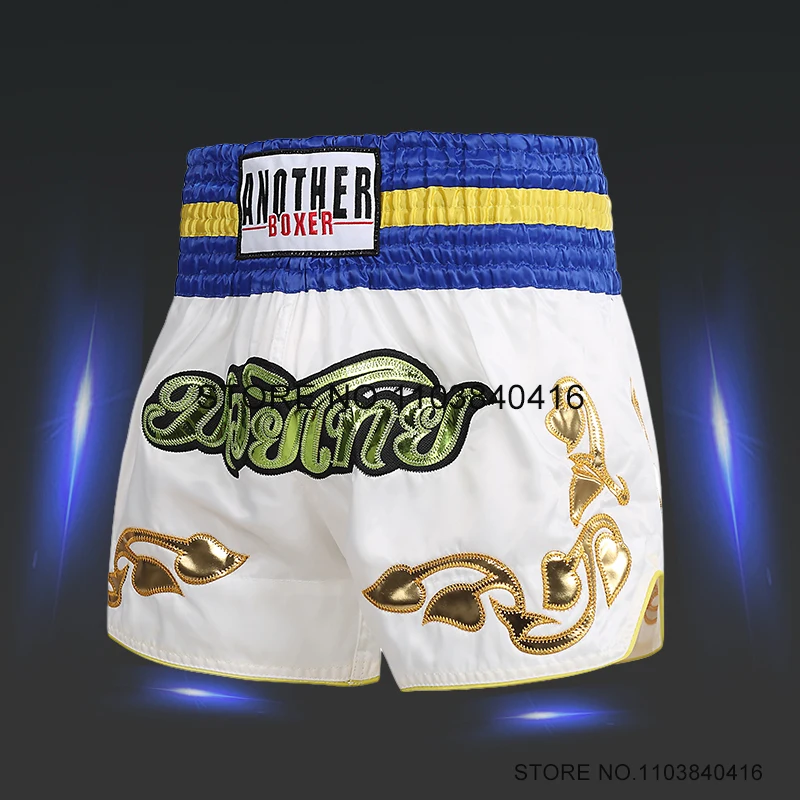 Boxing Shorts Gym Muay Thai Shorts Men Women Kids Martial Arts MMA Clothes Satin Grappling Kickboxing Cage Fighting Boxeo Pants