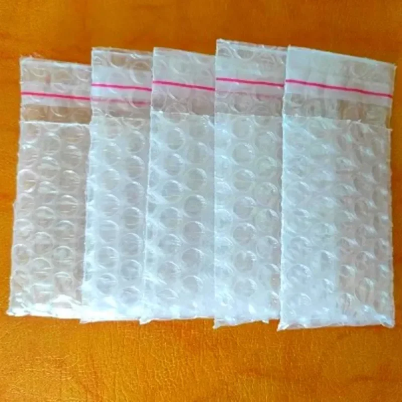 

White Transparent Bubble Envelope Bag Shockproof Self-adhesive Bubble Double-layer Film Express Transportation Packaging Bags