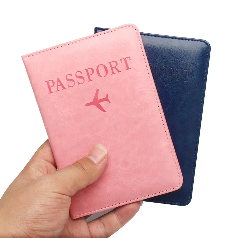 

Travel Anti-magnetic Anti-theft Brush Aircraft Passport Holder Multi-card Slot Bank Card Passport Bag for Wedding Trip Gift