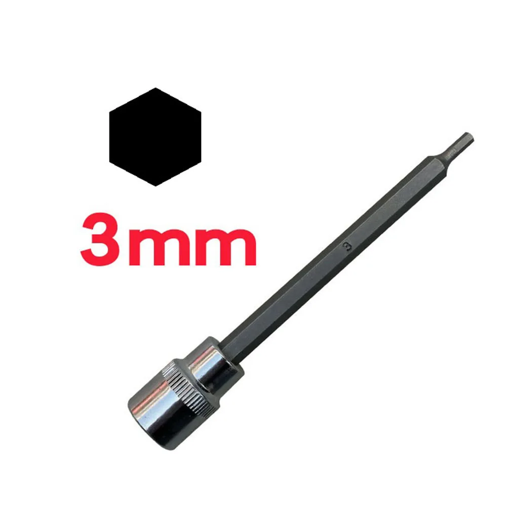 Hex Screwdriver Bit Socket Adapter 3/8 Inch Drive with Hardened Chrome Vanadium Steel for Professional Hand Tool Use