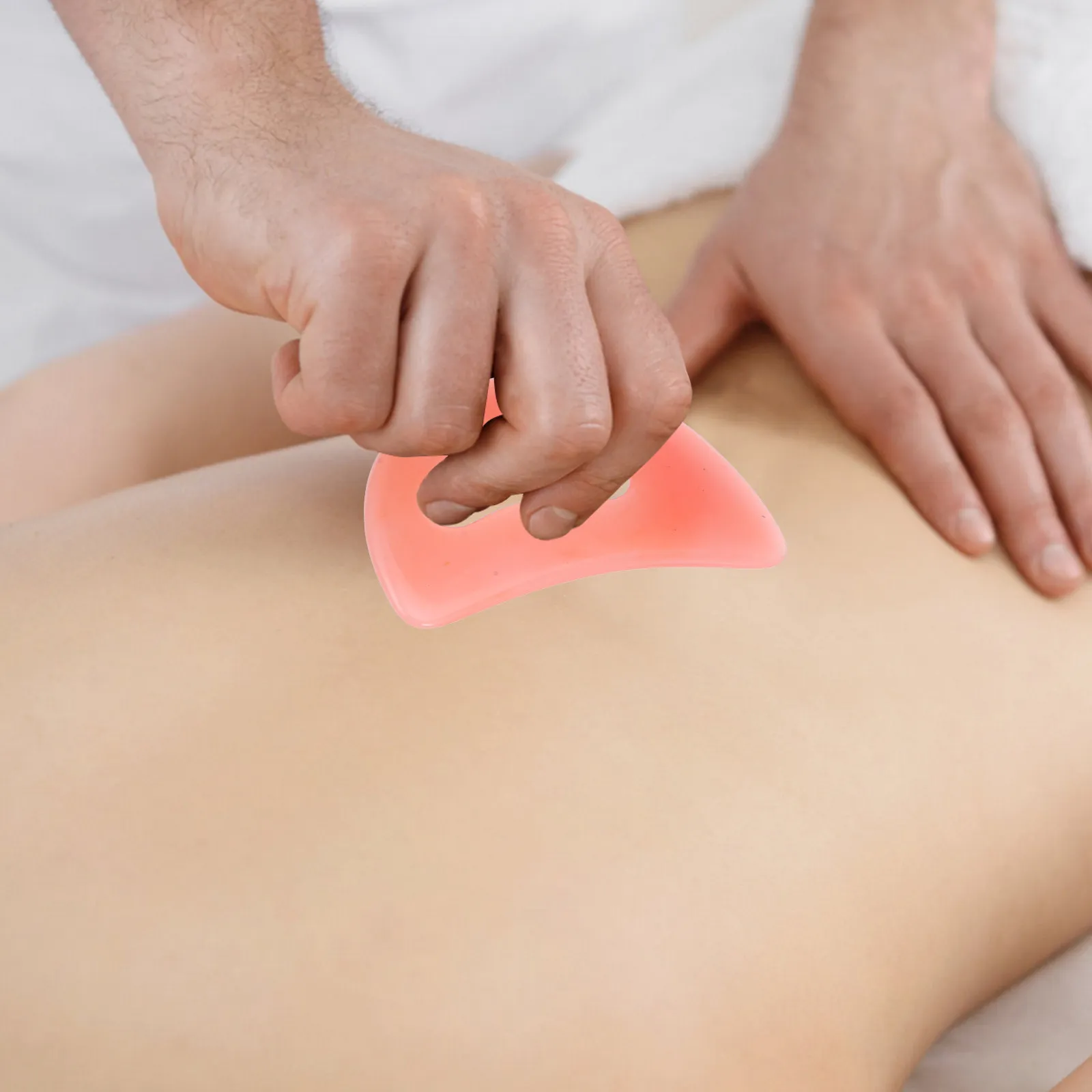 

2pcs Resin Gua Sha Board Massage Scraper Beeswax Body Face Tool For Lymphatic Drainage Micro-Circulation Whole Body Massager