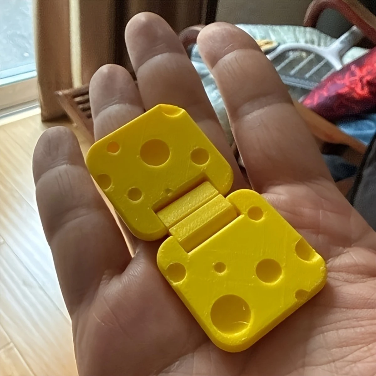 1 unidad Simple Dimple Fidget Cheese Slider - Spinner Novedoso Giratorio de Giro Libre