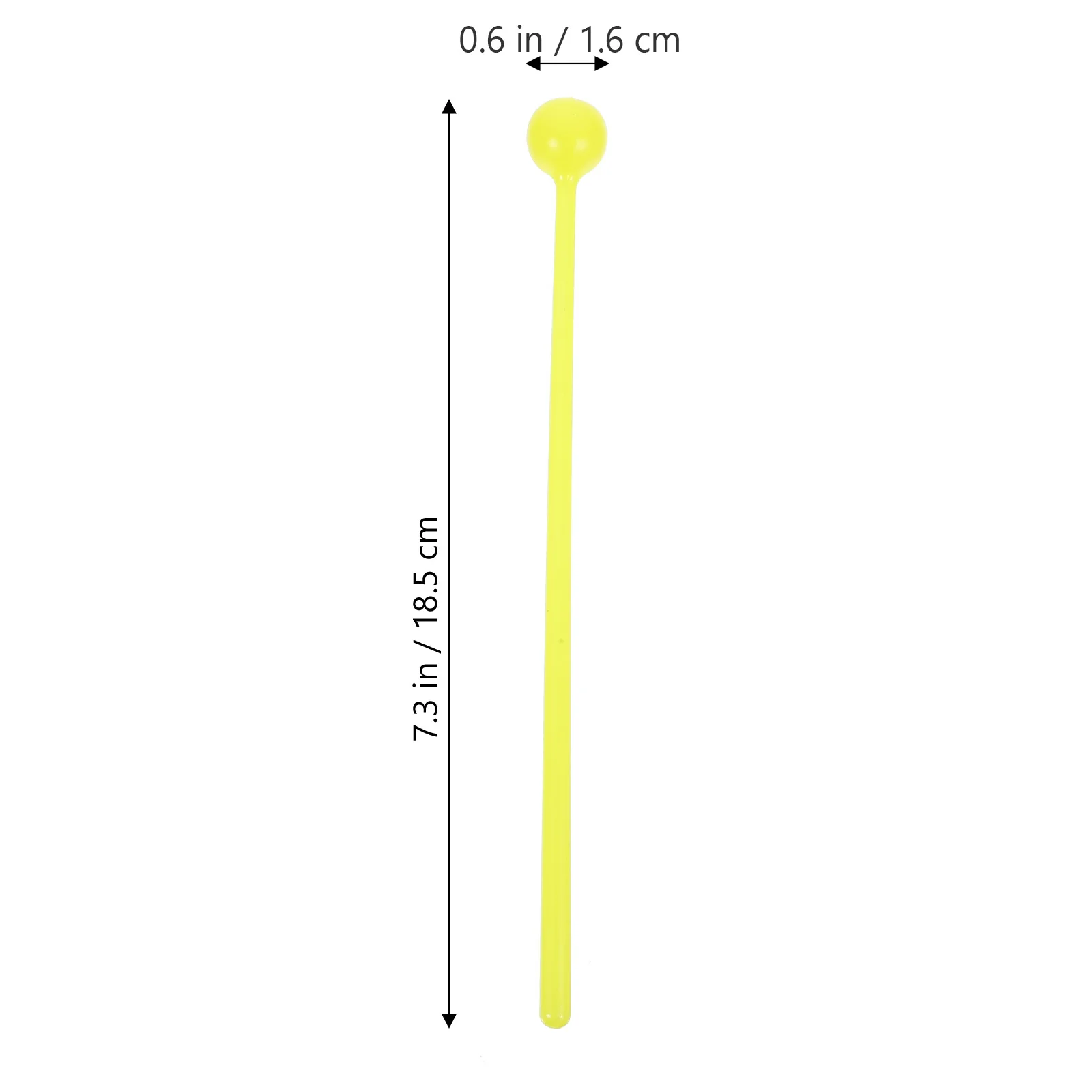 

16pcs Stick Premium Durable Drum Hammer Drum Hammer Teaching Aids Handheld Educational Gift Yellow