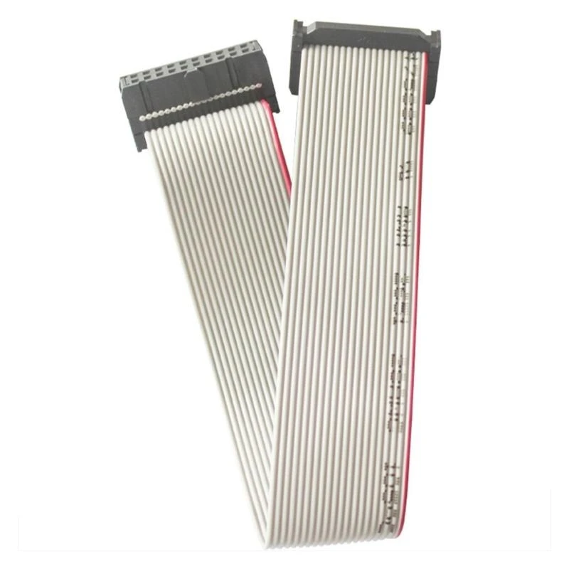 

Professional 20 Pin JTAG Cable Gray Flat Ribbon Data Cable for Debugging and Programming with Enhances Durability