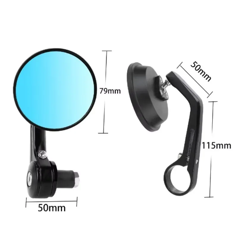 

Uiz For Aluminum Universal Cafe Racer Scooters Motorbike AccessoriesRound Motorcycle 7/8" Handlebar Bar End Rearview Side Mirror