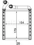 Store code: AH223000S interior heater radiator GOLF PASSAT CC SUPERB YETI TIGUAN SCIROCCO 155 × 26 auto MEK