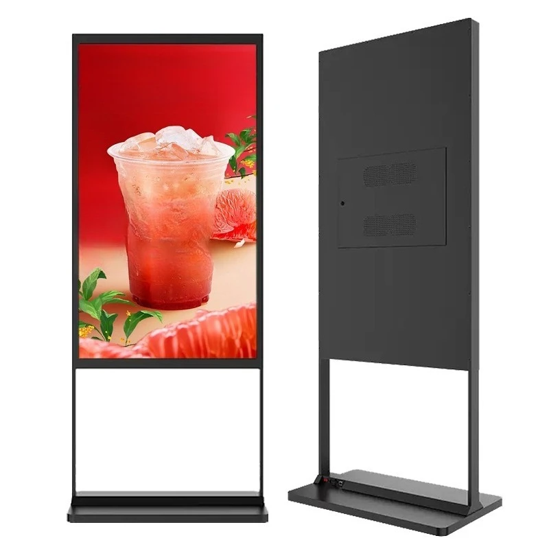 

Column double pole vertical advertising machine 4s car store shopping mall promotion intelligent high-definition mobile water