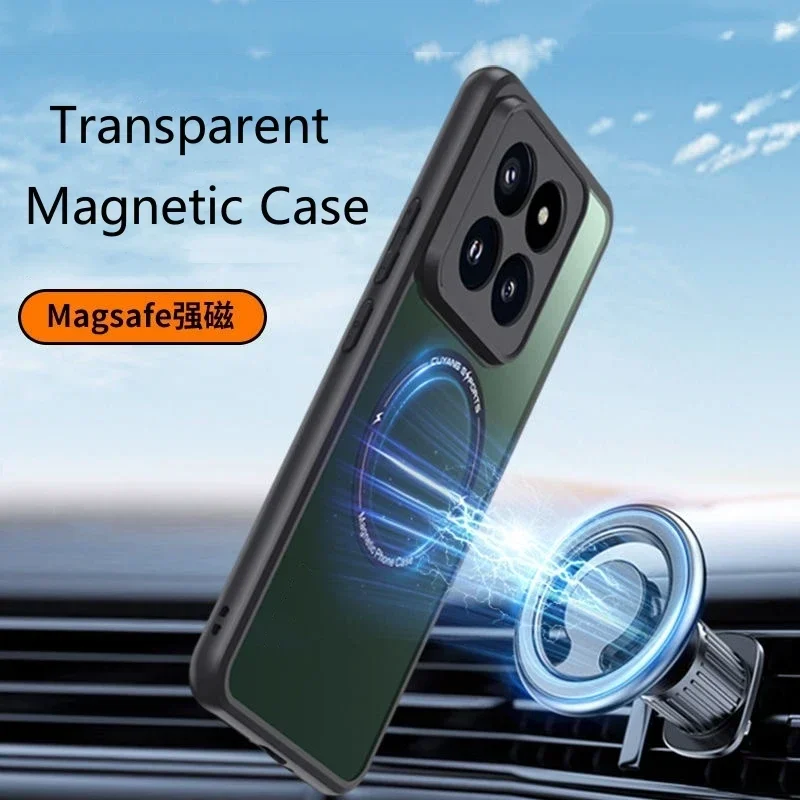 Magnetic Case For Motorola Edge 50 Ultra 50 Pro 50Neo Moto Edge50 Fusion MagSafe Matte Clear Phone Cover Protect Shell Bumper