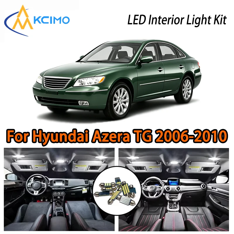 

High Quality LED Interior Lights For Hyundai Azera TG 2006-2010, White Ice Blue Super Bright Two Colors Choice