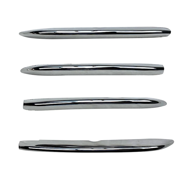 Front Fog Lamps Cover Grille Slats Sticker Decoration Strips for Mercedes -Benz C Class CLA C118 CLA200 260 2020+ Chrome