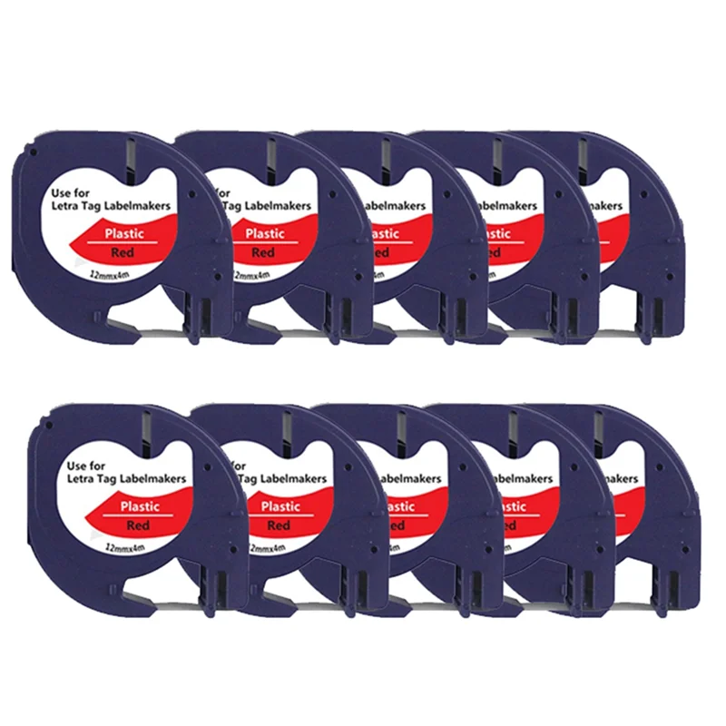 

A21I-10 шт. ленты для этикеток для DYMO Letratag LT-100T LT-100H серии устройство для изготовления этикеток 12 мм x 4 м бумага для термопечати этикеток