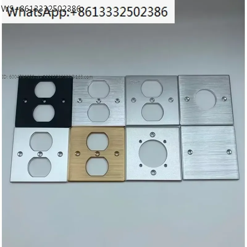 86 * 86 American standard aluminum alloy panel, home decoration wall, American style aluminum panel, power socket core panel