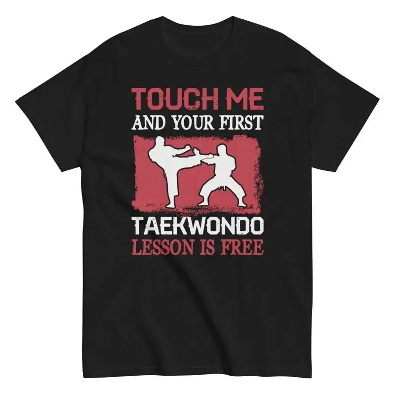 Funny Taekwondo Men'S Cotton T Shirt First Lesson Is Free