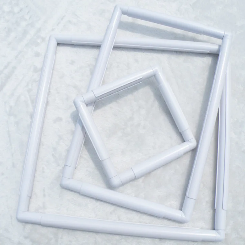 Square Shape Embroidery Frame DIY Embroidery Hoop Cross Stitch Craft Tool Handhold Square Rectangle Shape Hoop